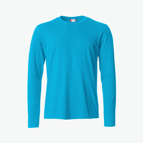 Clique Basic-T L/S - Turquoise T-Shirt Clique XS