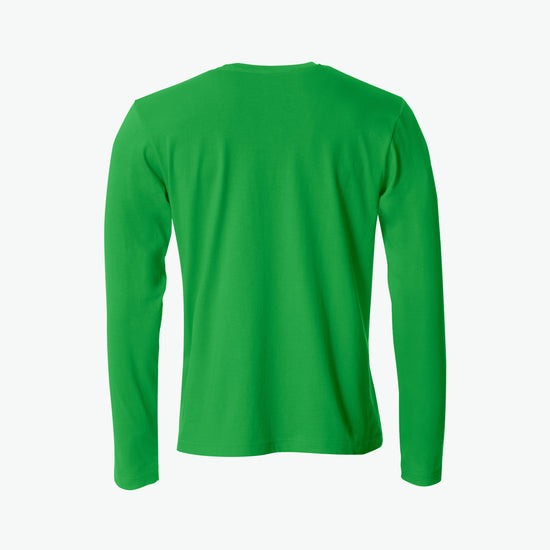 Clique Basic-T L/S - Appelgroen T-Shirt Clique