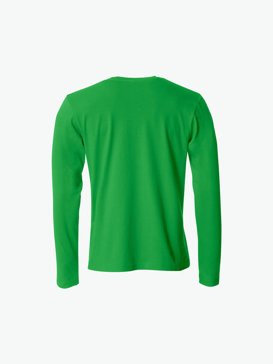 Clique Basic-T L/S - Appelgroen T-Shirt Clique