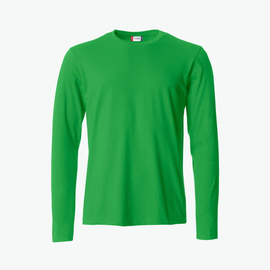 Clique Basic-T L/S - Appelgroen T-Shirt Clique XS