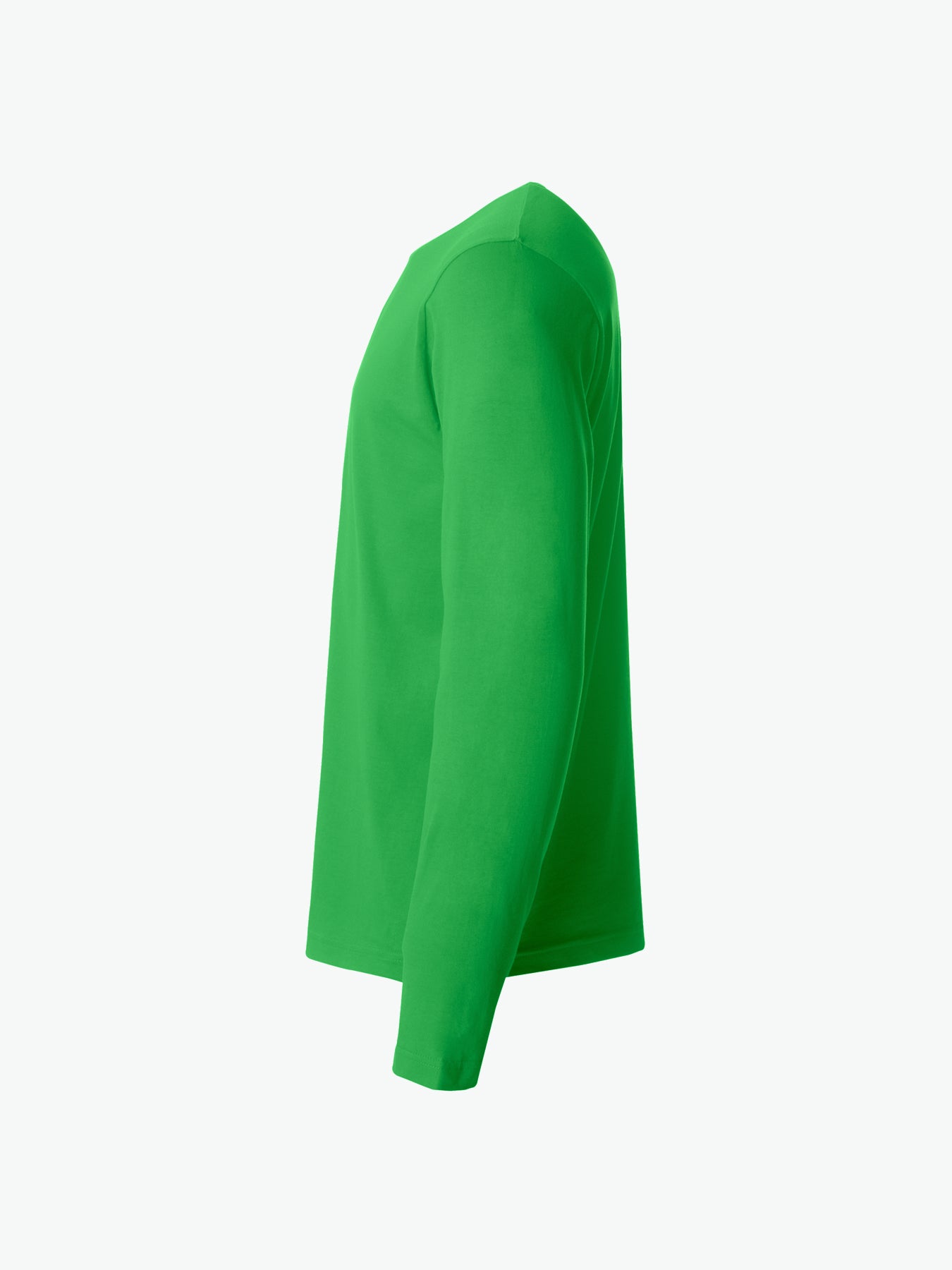 Clique Basic-T L/S - Appelgroen T-Shirt Clique