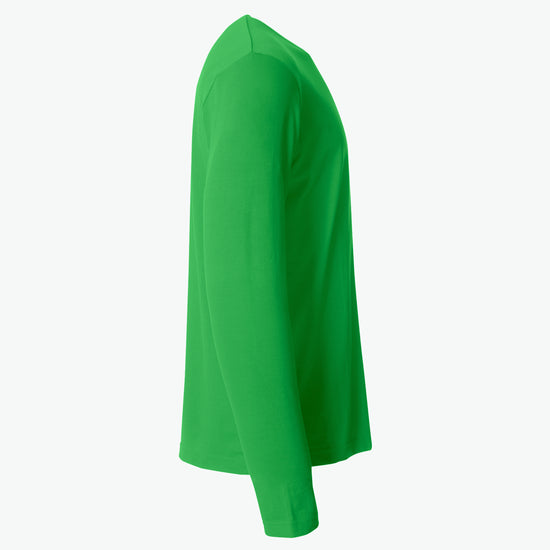 Clique Basic-T L/S - Appelgroen T-Shirt Clique