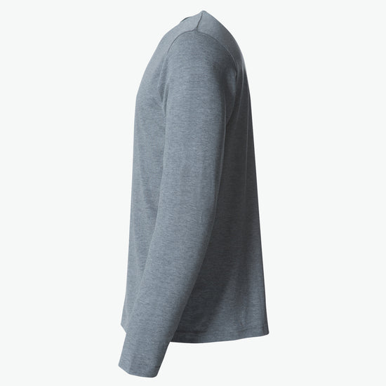 Clique Basic-T L/S - Grijsmelange T-Shirt Clique