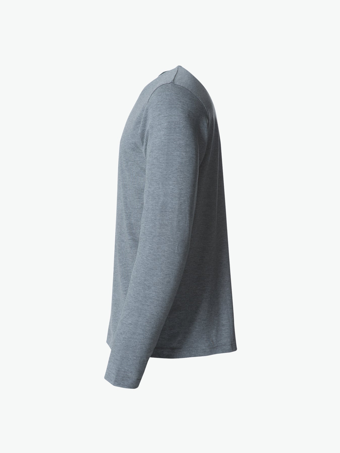 Clique Basic-T L/S - Grijsmelange T-Shirt Clique