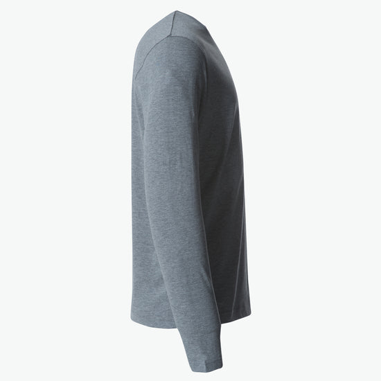 Clique Basic-T L/S - Grijsmelange T-Shirt Clique