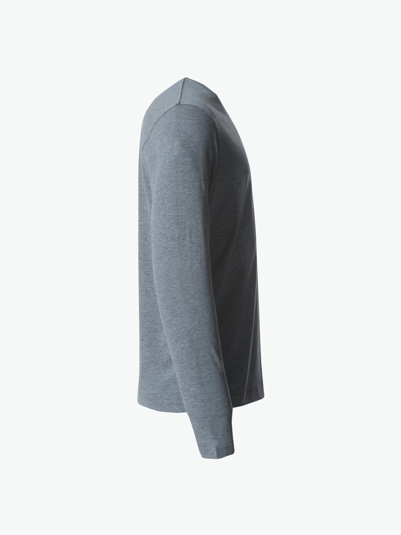 Clique Basic-T L/S - Grijsmelange T-Shirt Clique