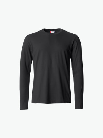 Clique Basic-T L/S - Zwart T-Shirt Clique XS