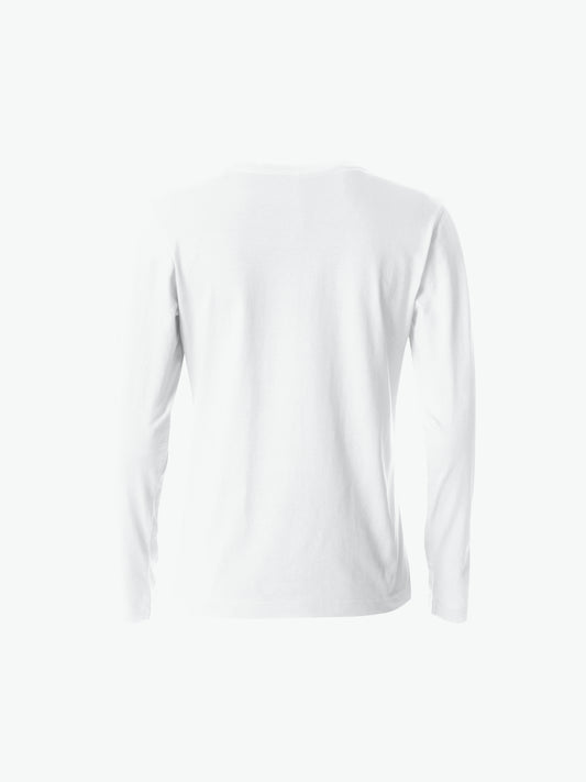 Clique Basic-T L/S Women - Wit T-Shirt Dames Clique