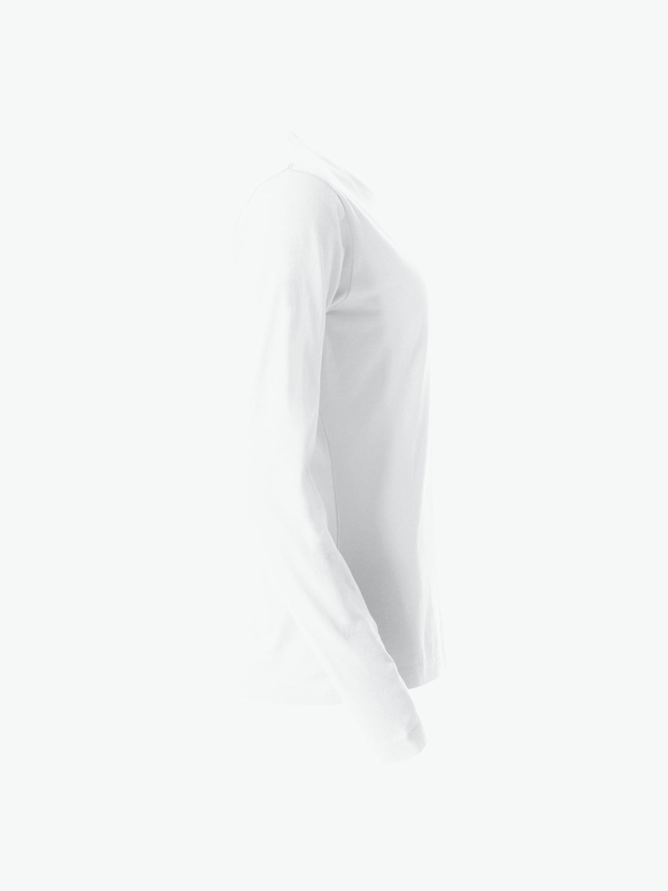 Clique Basic-T L/S Women - Wit T-Shirt Dames Clique