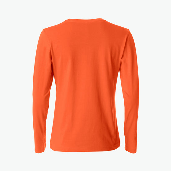 Clique Basic-T L/S Women - Dieporanje T-Shirt Dames Clique