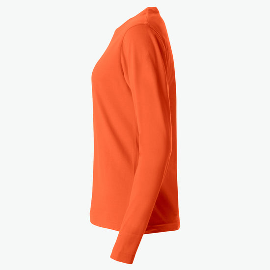 Clique Basic-T L/S Women - Dieporanje T-Shirt Dames Clique