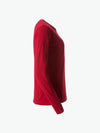 Clique Basic-T L/S Women - Rood T-Shirt Dames Clique