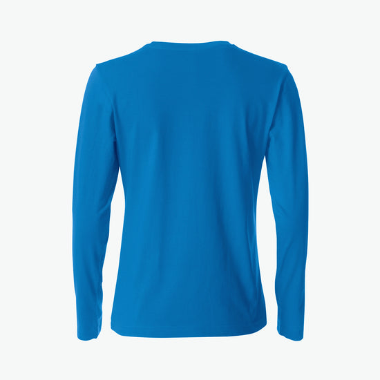 Clique Basic-T L/S Women - Kobalt T-Shirt Dames Clique