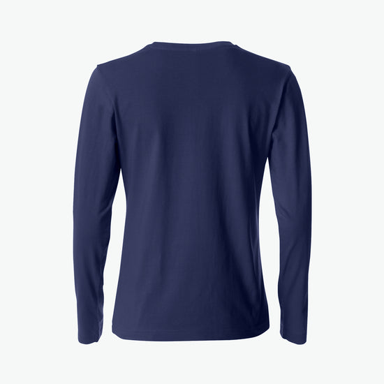 Clique Basic-T L/S Women - Dark Navy T-Shirt Dames Clique