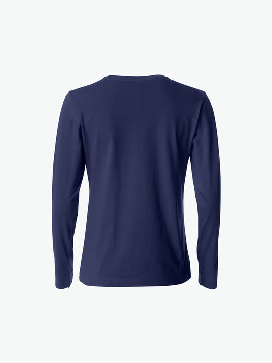 Clique Basic-T L/S Women - Dark Navy T-Shirt Dames Clique