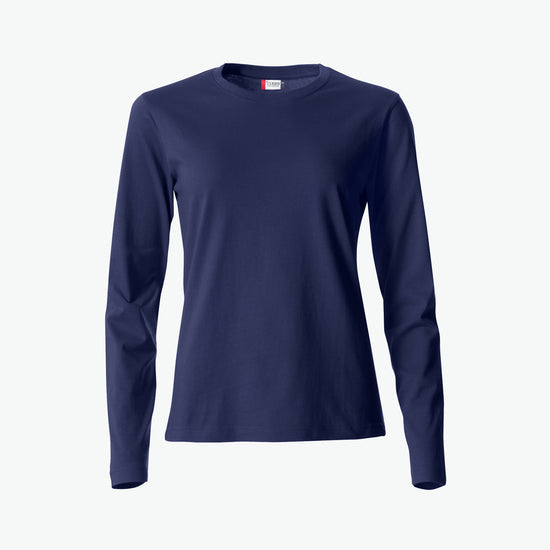 Clique Basic-T L/S Women - Dark Navy T-Shirt Dames Clique XS