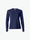 Clique Basic-T L/S Women - Dark Navy T-Shirt Dames Clique XS