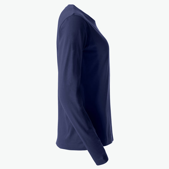 Clique Basic-T L/S Women - Dark Navy T-Shirt Dames Clique