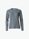 Clique Basic-T L/S Women - Grijsmelange T-Shirt Dames Clique XS