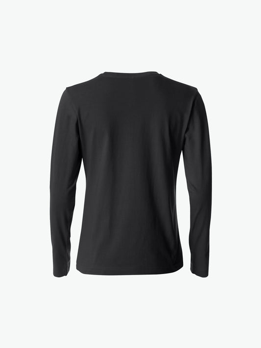 Clique Basic-T L/S Women - Zwart T-Shirt Dames Clique