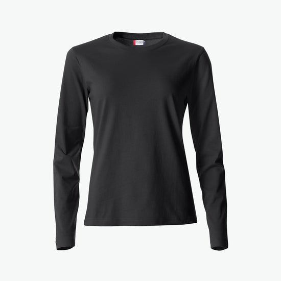 Clique Basic-T L/S Women - Zwart T-Shirt Dames Clique XS