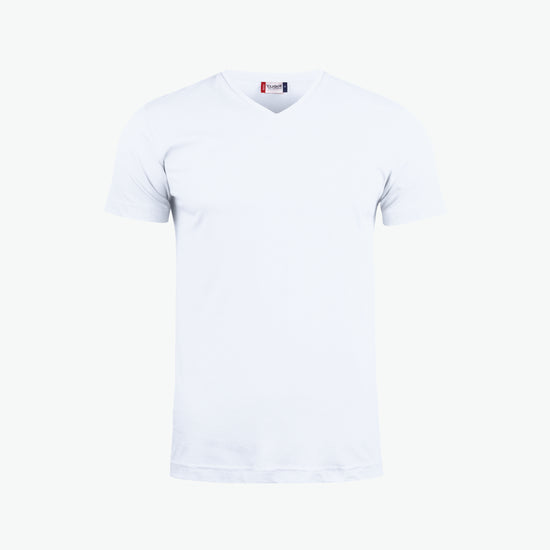 Clique Basic-T V-neck - Wit T-Shirt Clique XS