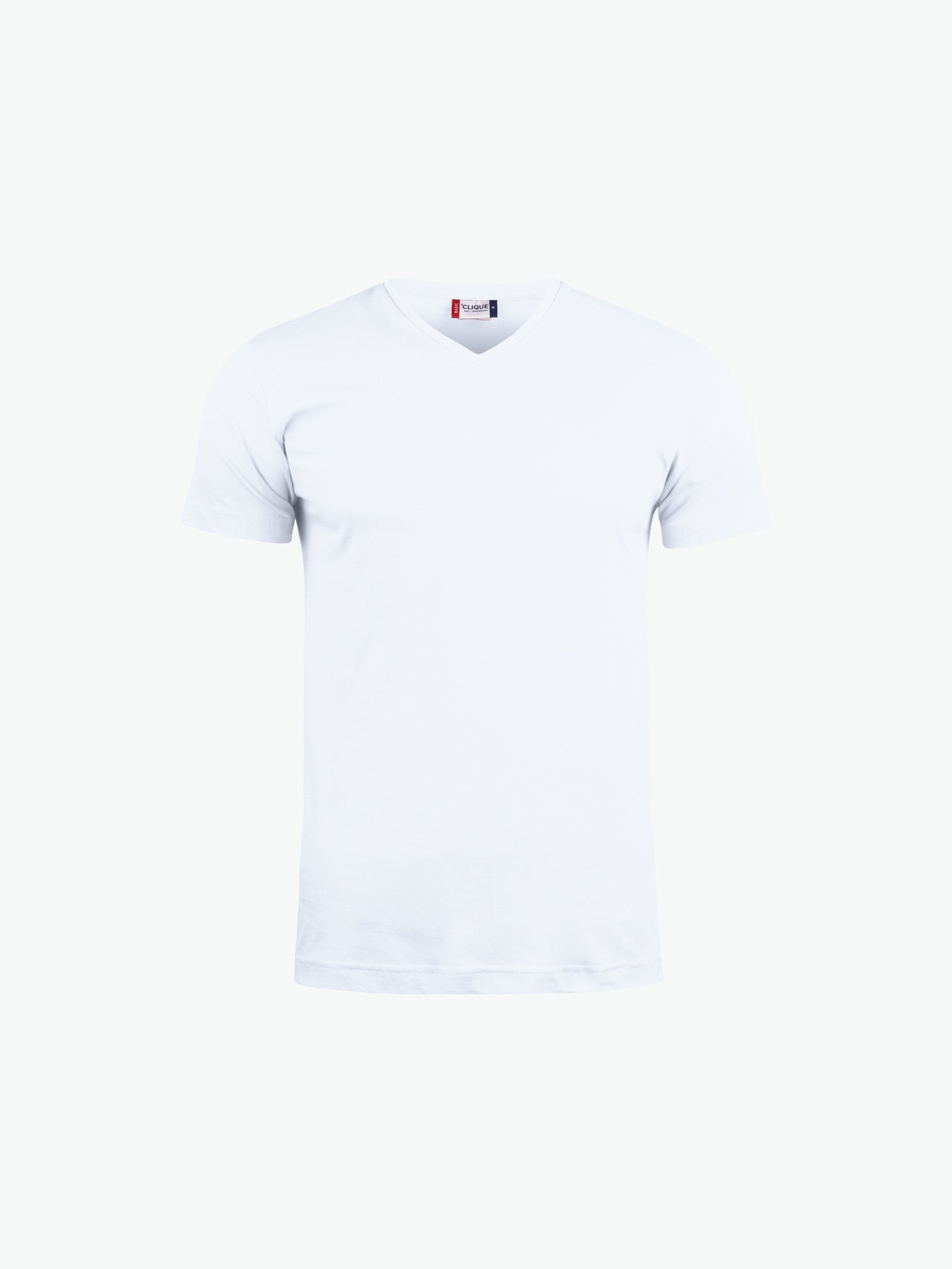 Clique Basic-T V-neck - Wit T-Shirt Clique XS