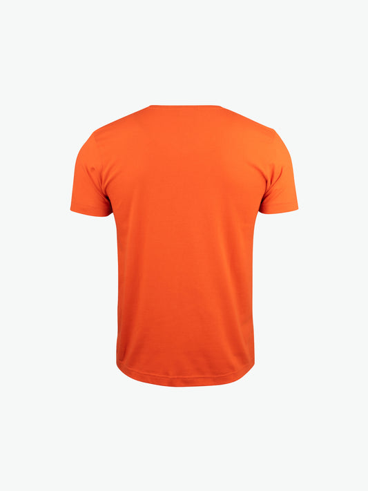 Clique Basic-T V-neck - Dieporanje T-Shirt Clique