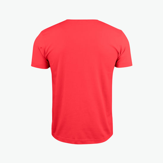Clique Basic-T V-neck - Rood T-Shirt Clique