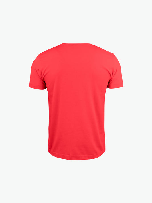 Clique Basic-T V-neck - Rood T-Shirt Clique