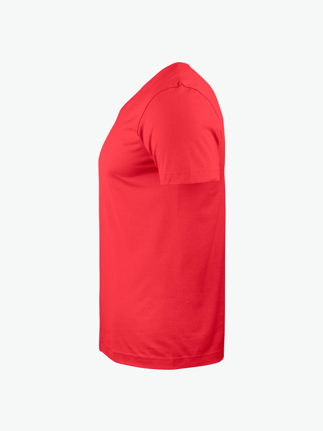 Clique Basic-T V-neck - Rood T-Shirt Clique