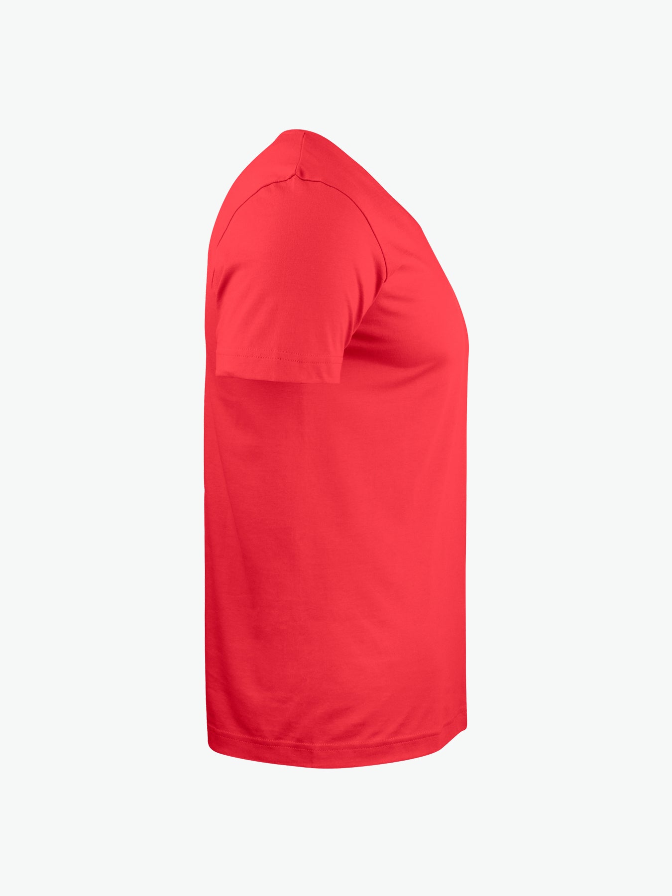 Clique Basic-T V-neck - Rood T-Shirt Clique