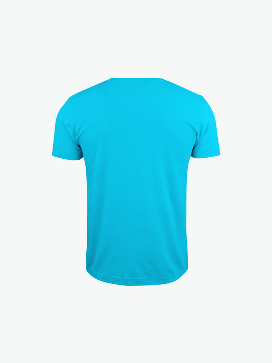 Clique Basic-T V-neck - Turquoise T-Shirt Clique