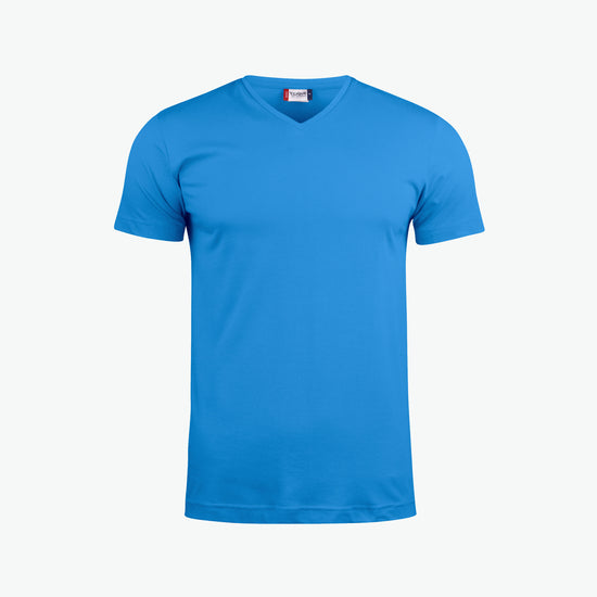 Clique Basic-T V-neck - Kobalt T-Shirt Clique XS