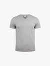 Clique Basic-T V-neck - Grijsmelange T-Shirt Clique XS