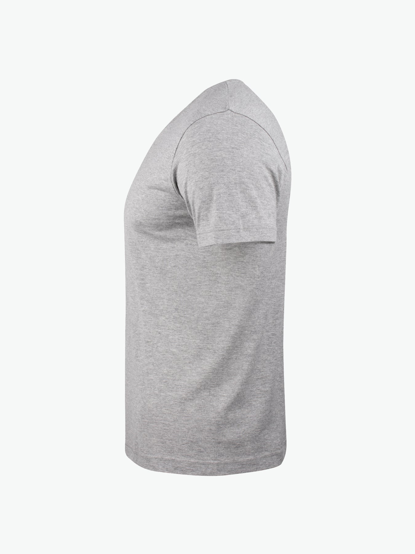 Clique Basic-T V-neck - Grijsmelange T-Shirt Clique