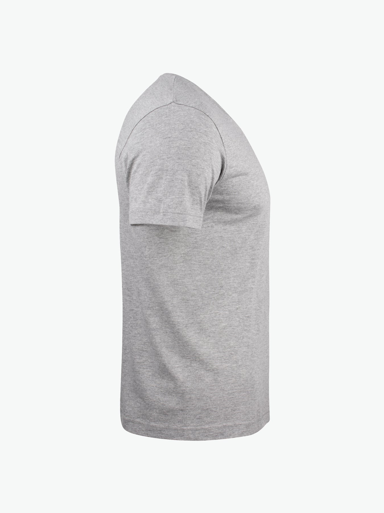 Clique Basic-T V-neck - Grijsmelange T-Shirt Clique