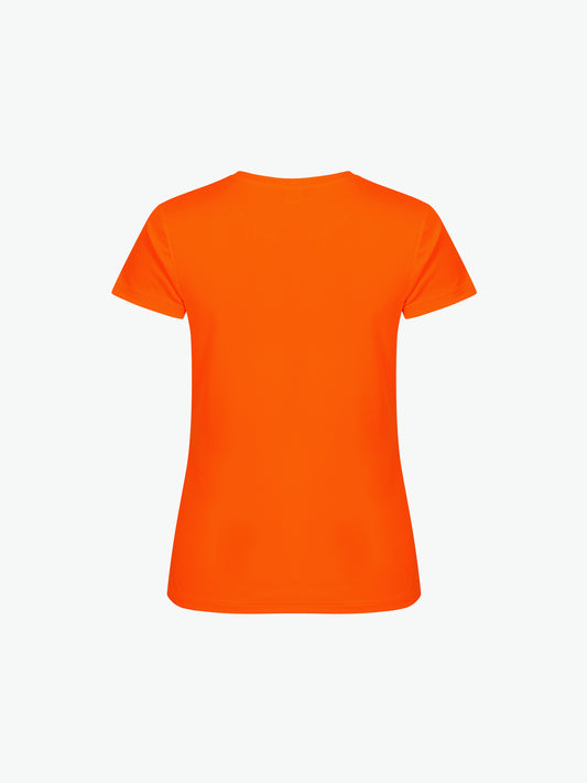 Clique Basic Active-T Women - Signaaloranje T-Shirt Dames Clique