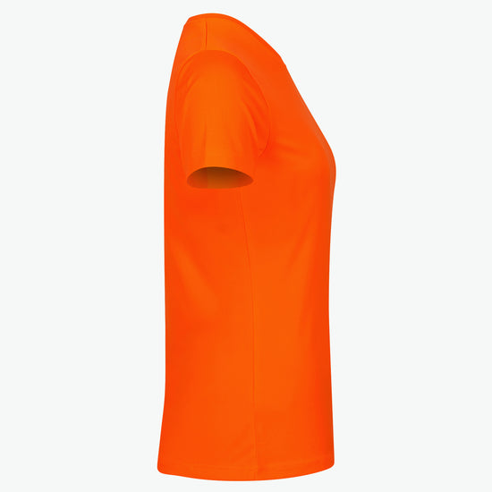Clique Basic Active-T Women - Signaaloranje T-Shirt Dames Clique