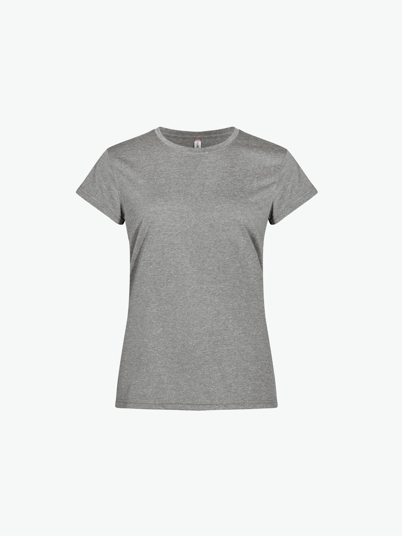 Clique Basic Active-T Women - Grijsmelange T-Shirt Dames Clique XS