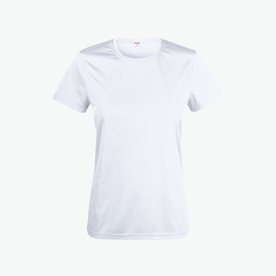 Clique Basic Active-T Women - Wit T-Shirt Dames Clique XS