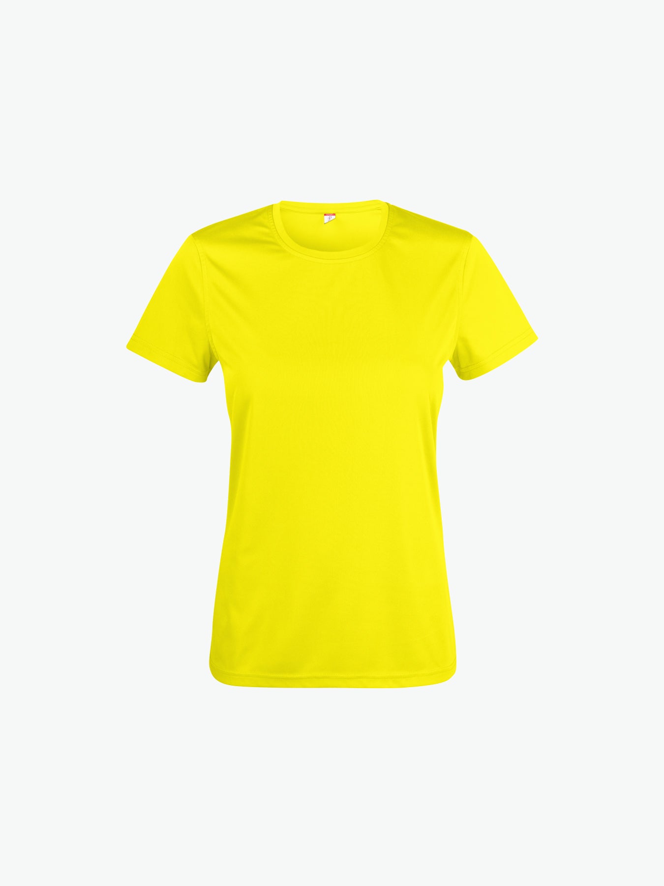 Clique Basic Active-T Women - Signaalgeel T-Shirt Dames Clique XS