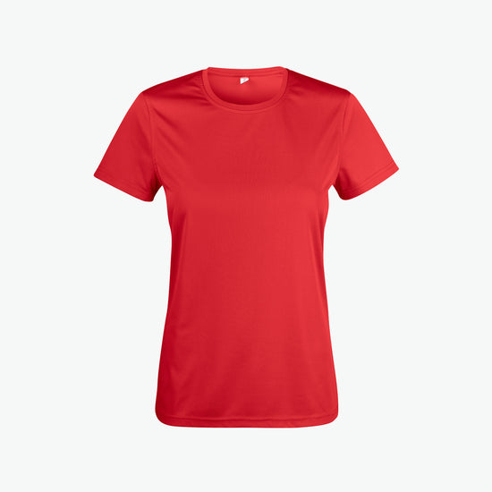 Clique Basic Active-T Women - Rood T-Shirt Dames Clique XS