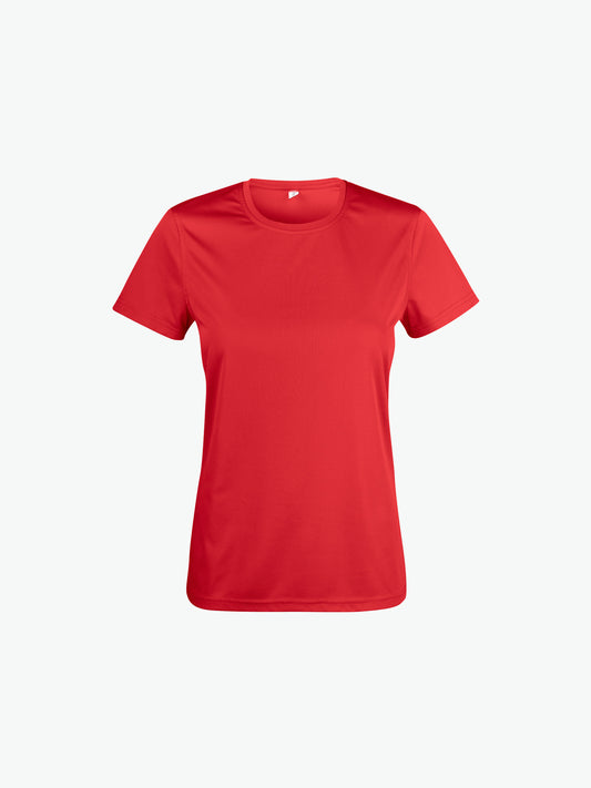 Clique Basic Active-T Women - Rood T-Shirt Dames Clique XS