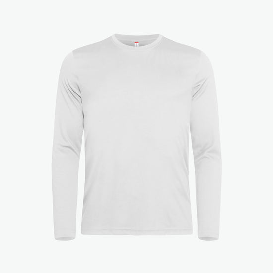 Clique Basic Active-T LS - Wit T-Shirt Clique XS