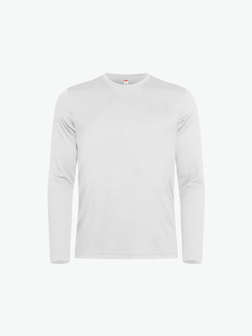Clique Basic Active-T LS - Wit T-Shirt Clique XS