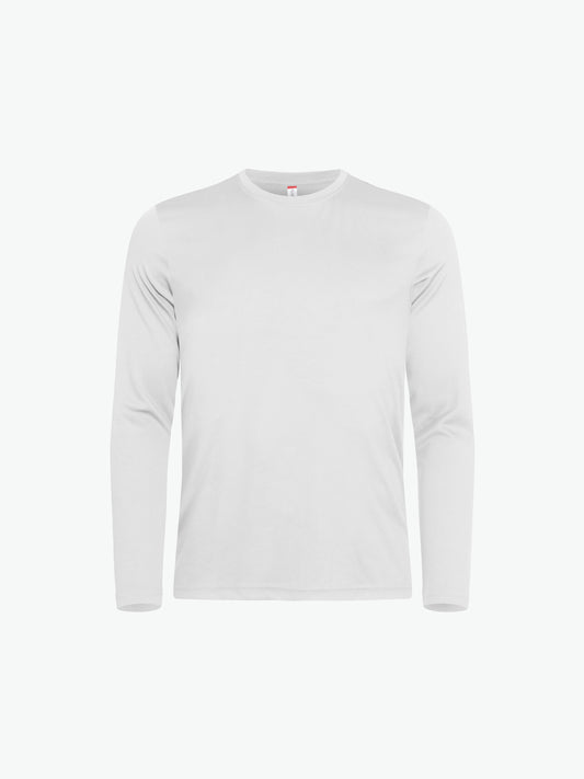 Clique Basic Active-T LS - Wit T-Shirt Clique XS