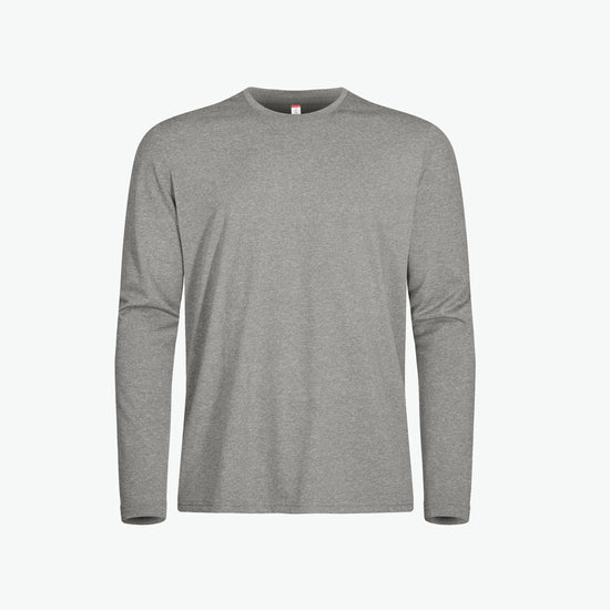 Clique Basic Active-T LS - Grijsmelange T-Shirt Clique XS