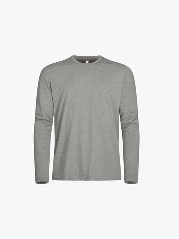 Clique Basic Active-T LS - Grijsmelange T-Shirt Clique XS
