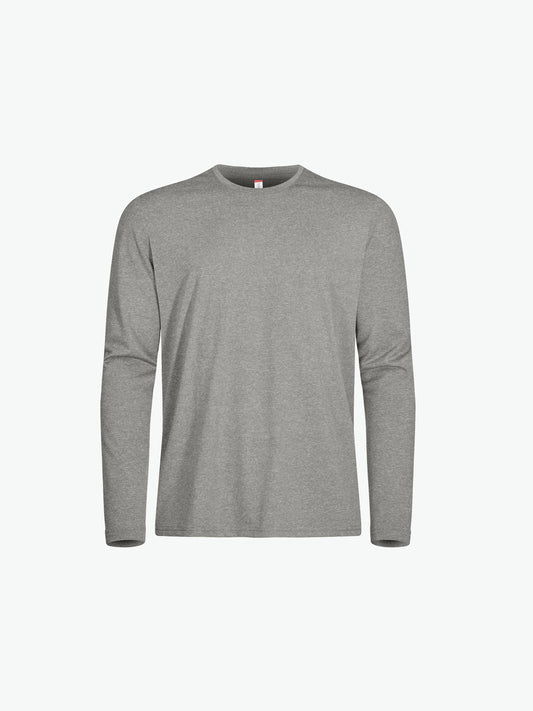 Clique Basic Active-T LS - Grijsmelange T-Shirt Clique XS